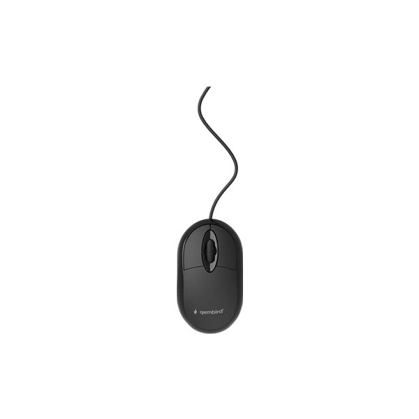 Gembird ratón óptico usb  3 botones cable negro
